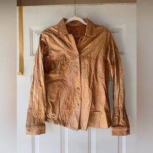 Uru Recoleta vintage Argentinian goat leather light jacket size S